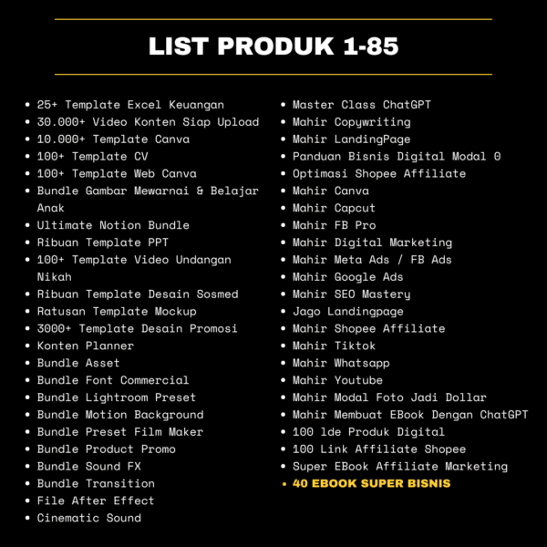 500++ PRODUK DIGITAL TERMURAH SIAP JUAL