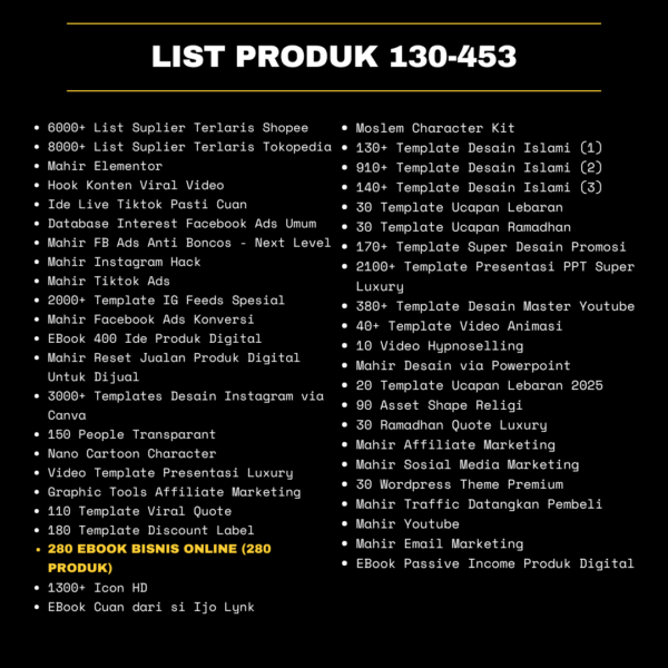 500++ PRODUK DIGITAL TERMURAH SIAP JUAL