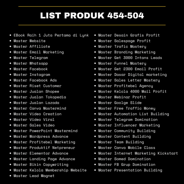 500++ PRODUK DIGITAL TERMURAH SIAP JUAL